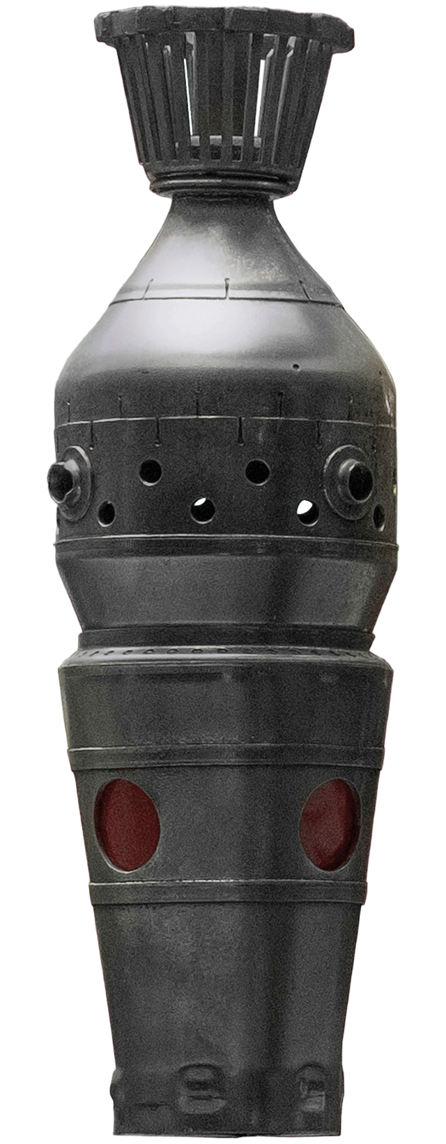 A dispenser in Chalmun's Cantina made from the hollowed-out head of an IG unit