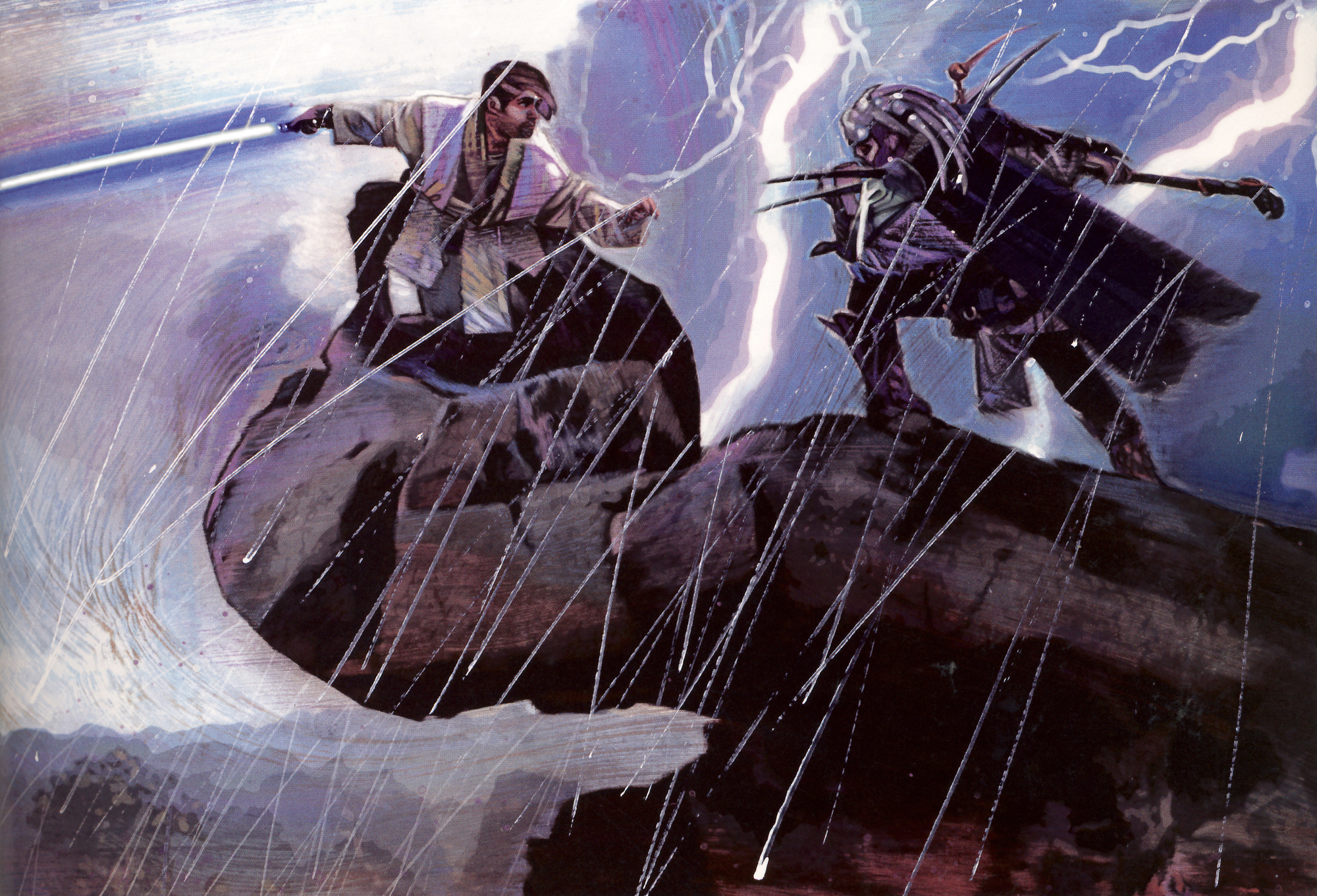 Shedao Shai fought Corran Horn in a duel for the fate of Ithor.