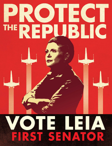 First Senator Leia poster