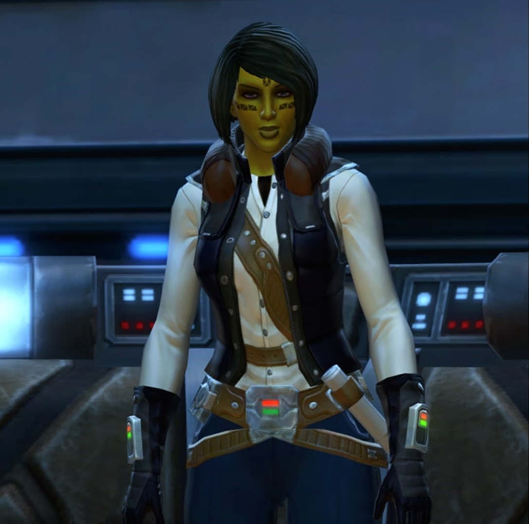 Hylo Visz visits the Alliance cantina.