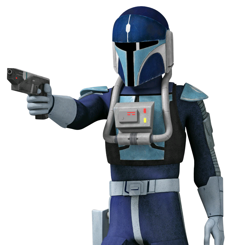 A member of the Journeyman Protectors, Mandalorian lawmen who were part of the Mandalorian Protectors.