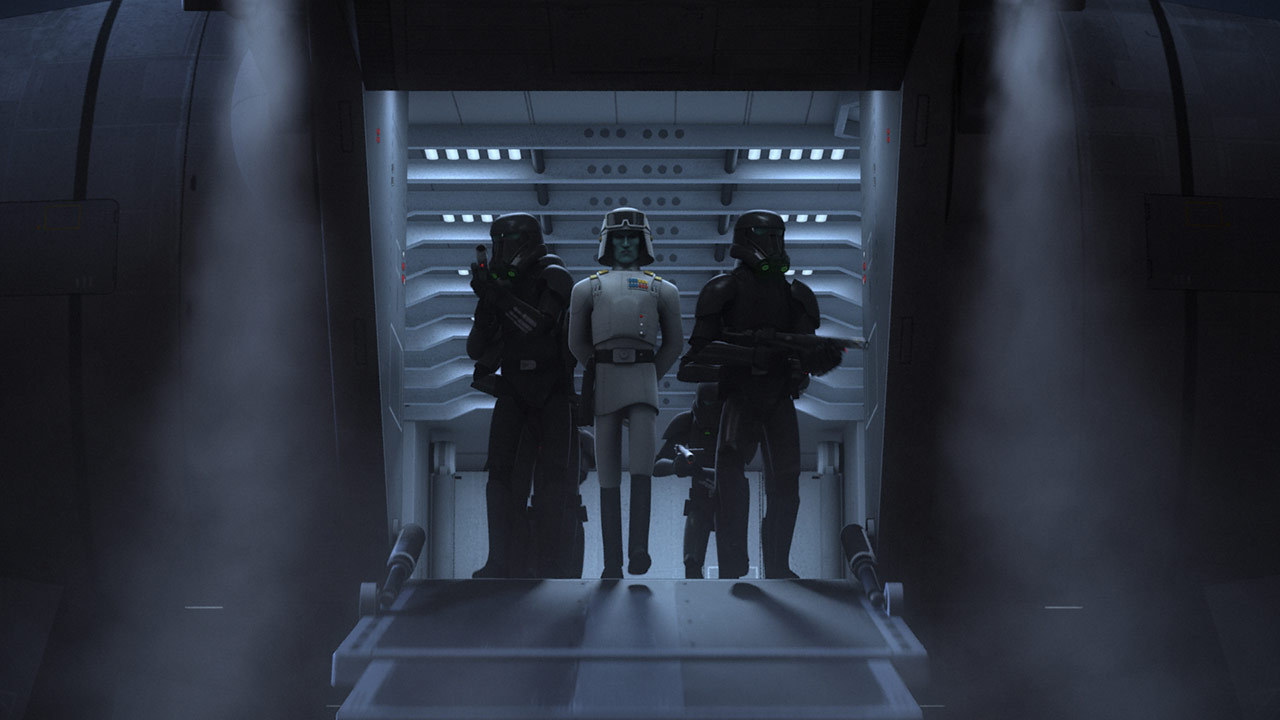 Thrawn and his guard on Atollon