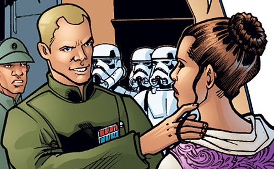 Lord Tion flirts with Princess Leia