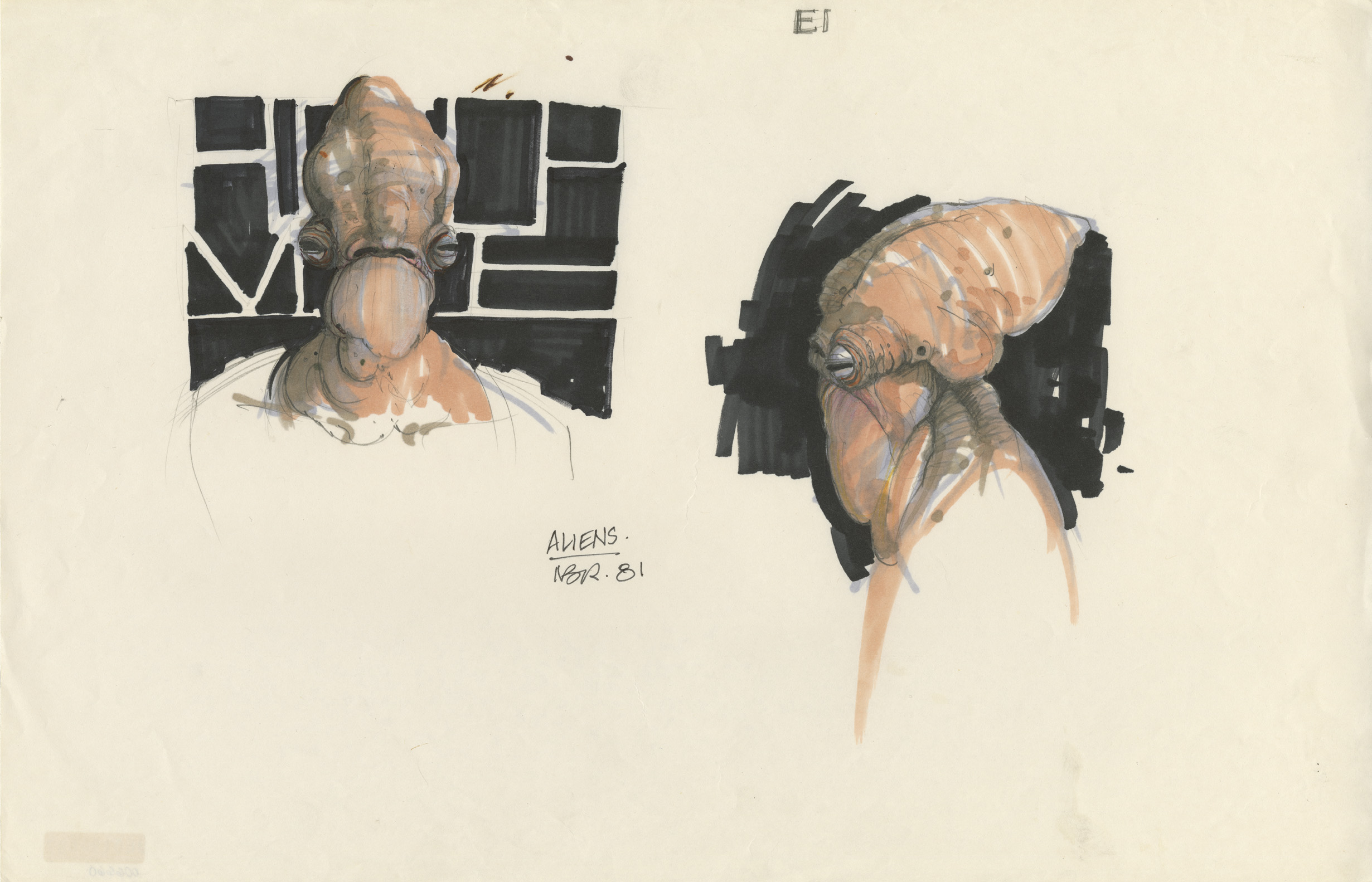 Concept art of Admiral Ackbar done by Nilo Rodis-Jamero