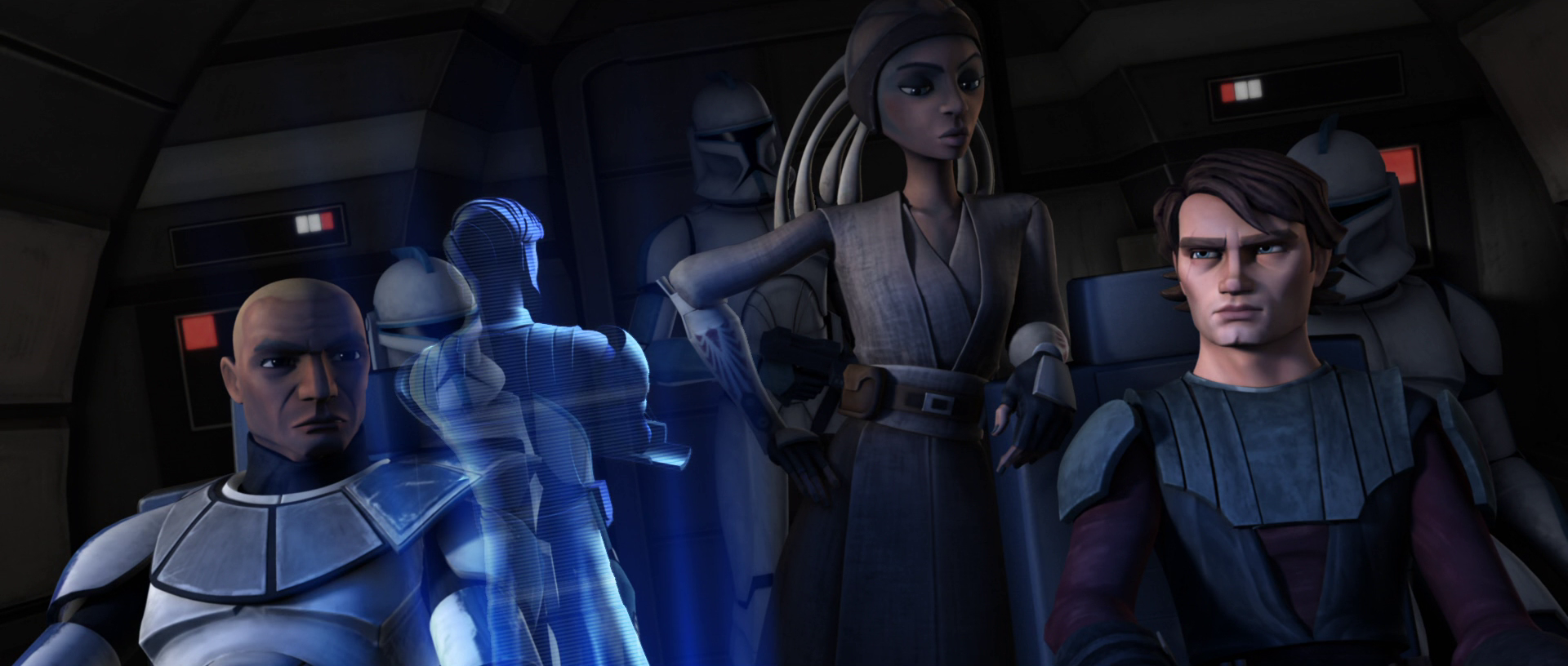 Though unfamiliar with Anakin Skywalker's unorthodox strategies, Gallia trusted his plan to infiltrate Grievous's ship.