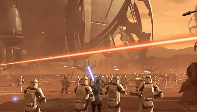 Secura led her own unit of clone troopers during the battle.