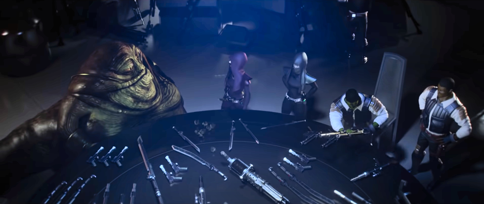 Deathstick and her allies of the Uprising preparing weapons.