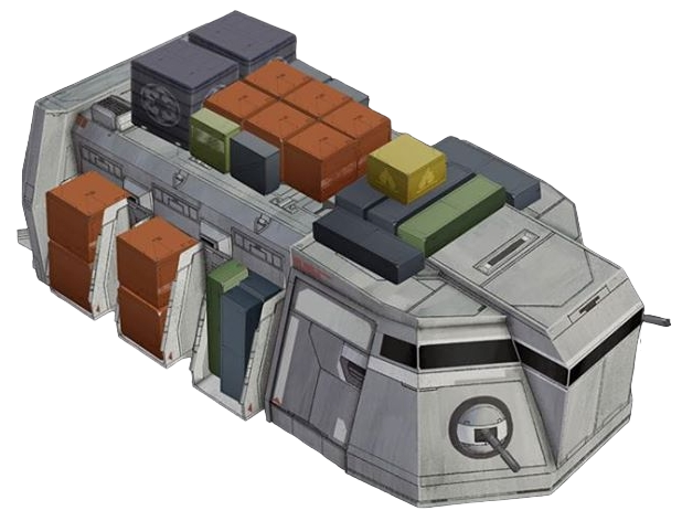 The Imperial Troop Transport could also hold cargo.