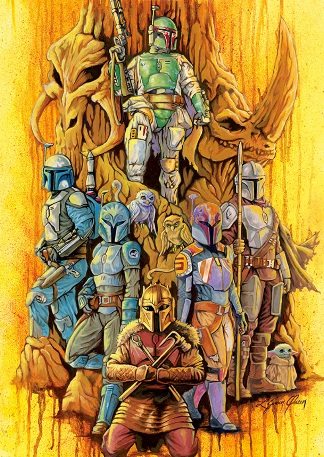 Mandalorian armor across the generations