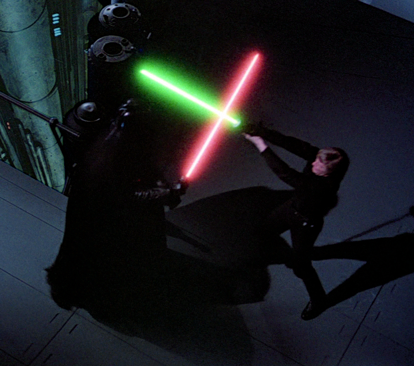 luke skywalker and darth vader return of the jedi