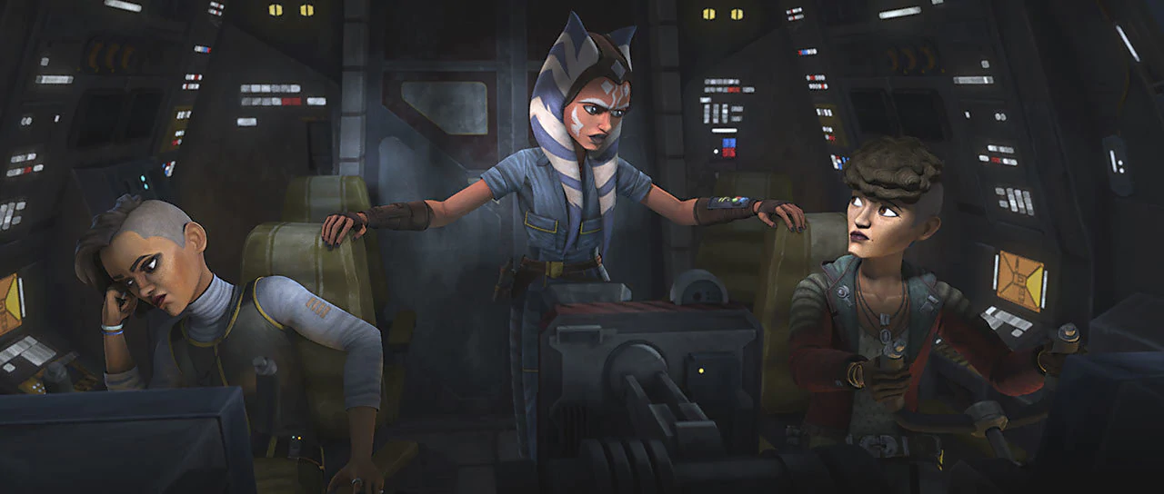 Trace was caught between Rafa and Ahsoka's argument about the ethics of smuggling spice