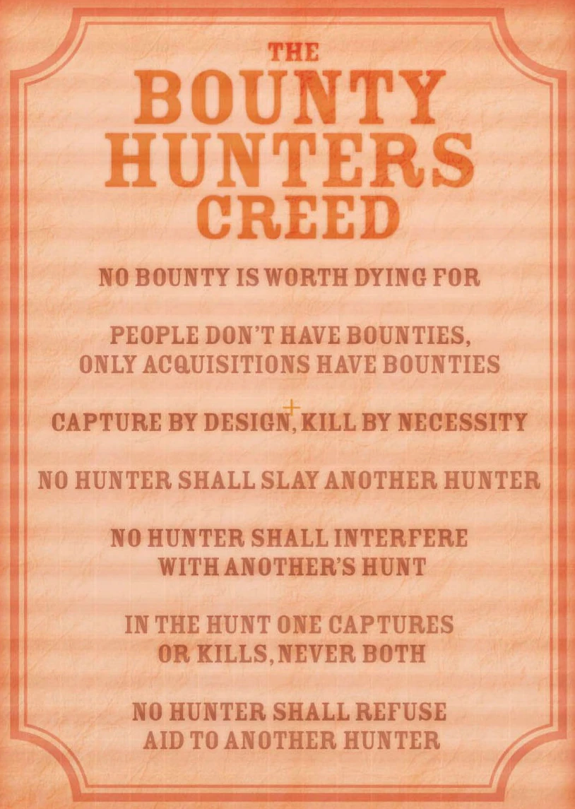 Bounty Hunters Creed Wookieepedia Fandom