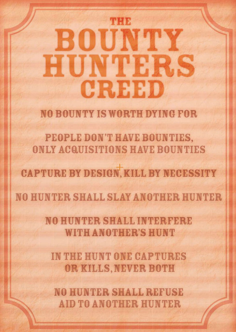 Bounty Hunters Creed Wookieepedia Fandom - bounty hunter codes roblox