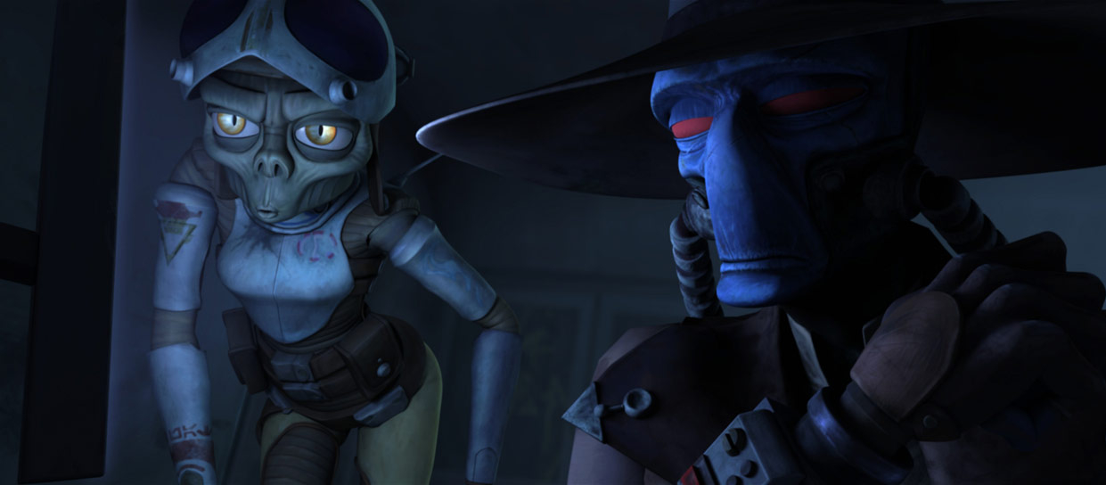 Parasitti worked closely with Cad Bane.