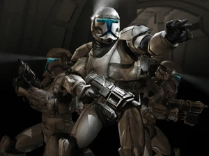 Arligan Zey was given oversight over several clone commando squads (a group of commandos, pictured).