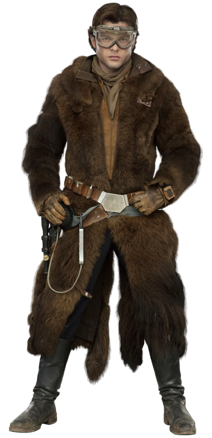 Han Solo in his attire worn for the Vandor heist