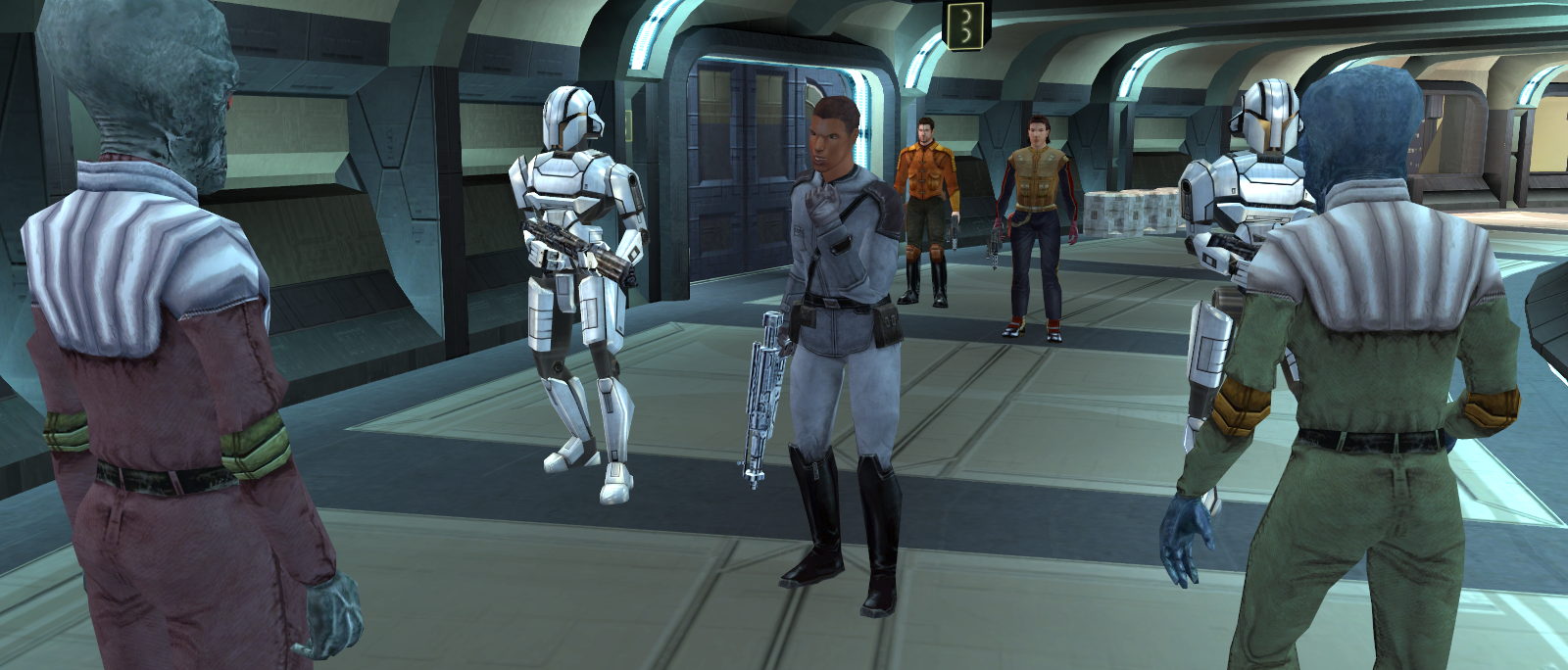 Revan and Onasi encounter a Sith patrol.