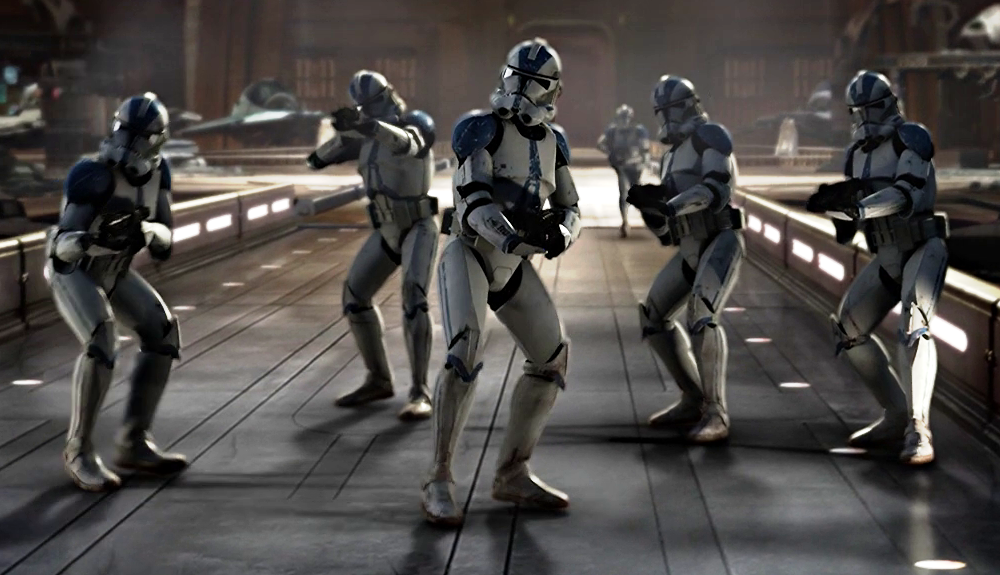 The 501st Legion served under Jedi General Anakin Skywalker throughout the Clone Wars.