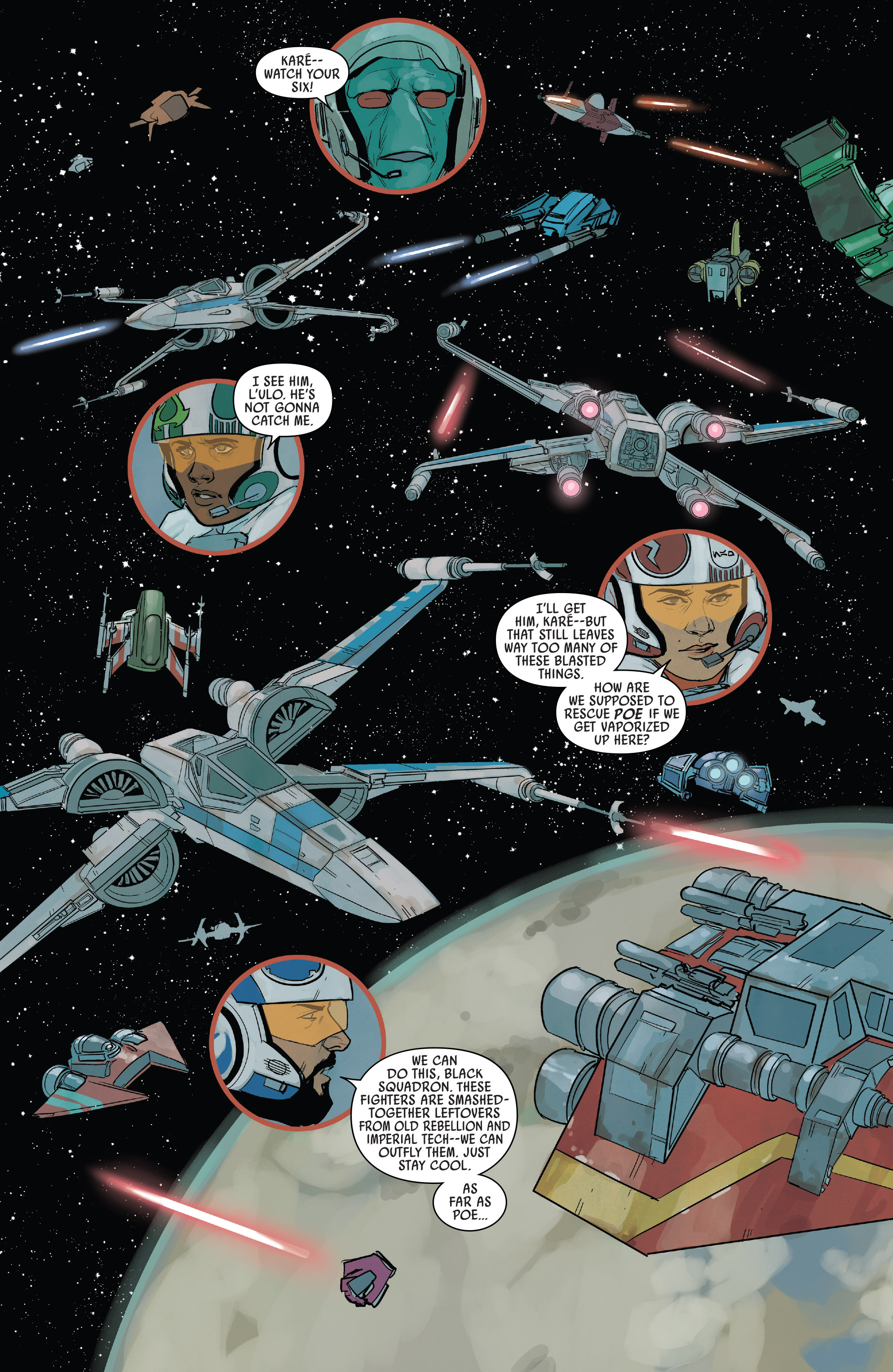 Black Squadron vs the Ranc fleet