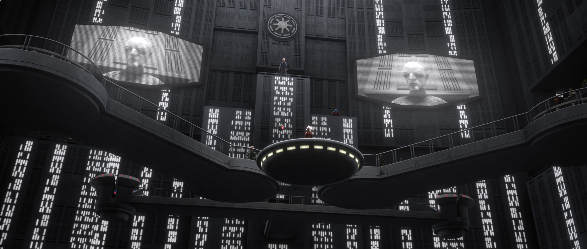 Ahsoka Tano's trial was held in the Republic Center of Military Operations.