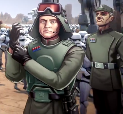 General Veers worked with Officer Kosh following the Battle of Yavin.