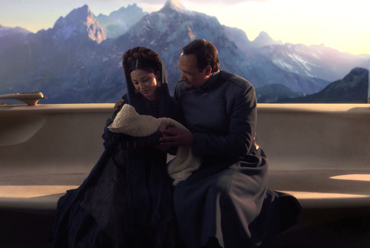 Leia Organa was adopted by Queen Breha and Senator Bail Organa.