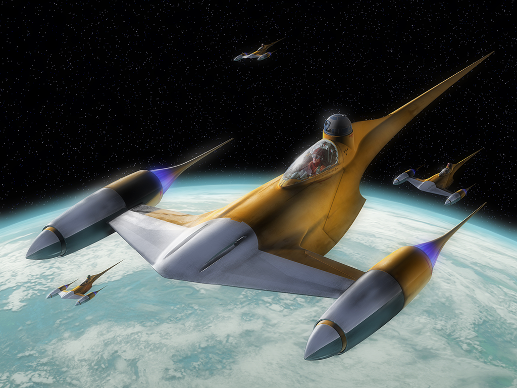 star wars rogue squadron 3d naboo fighter