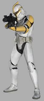 yellow clone trooper
