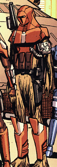 Neo-Crusader armor was designed to fit many species, like a Wookiee.