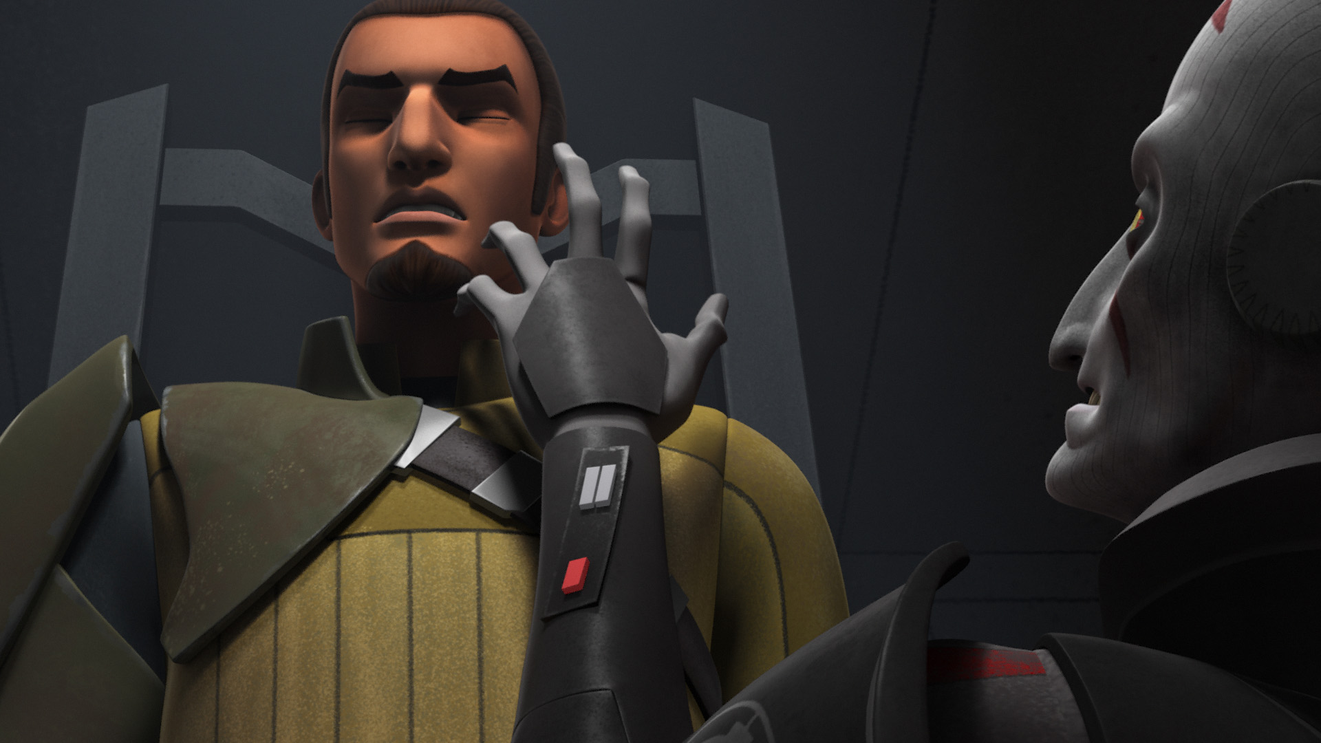 Kanan Jarrus was interrogated by the Grand Inquisitor.