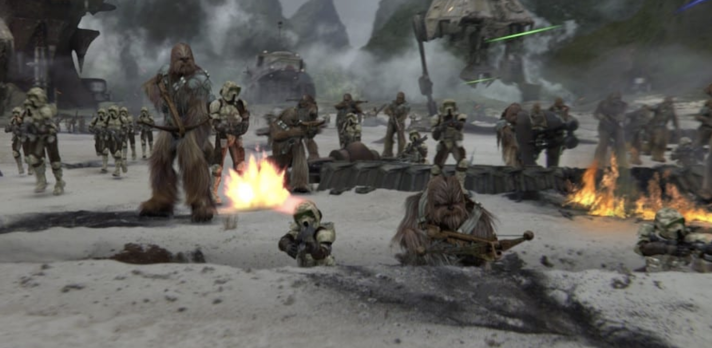 Red Company and the rest of the 41st Elite Corps fought alongside the Wookiee Army during the Battle of Kashyyyk.