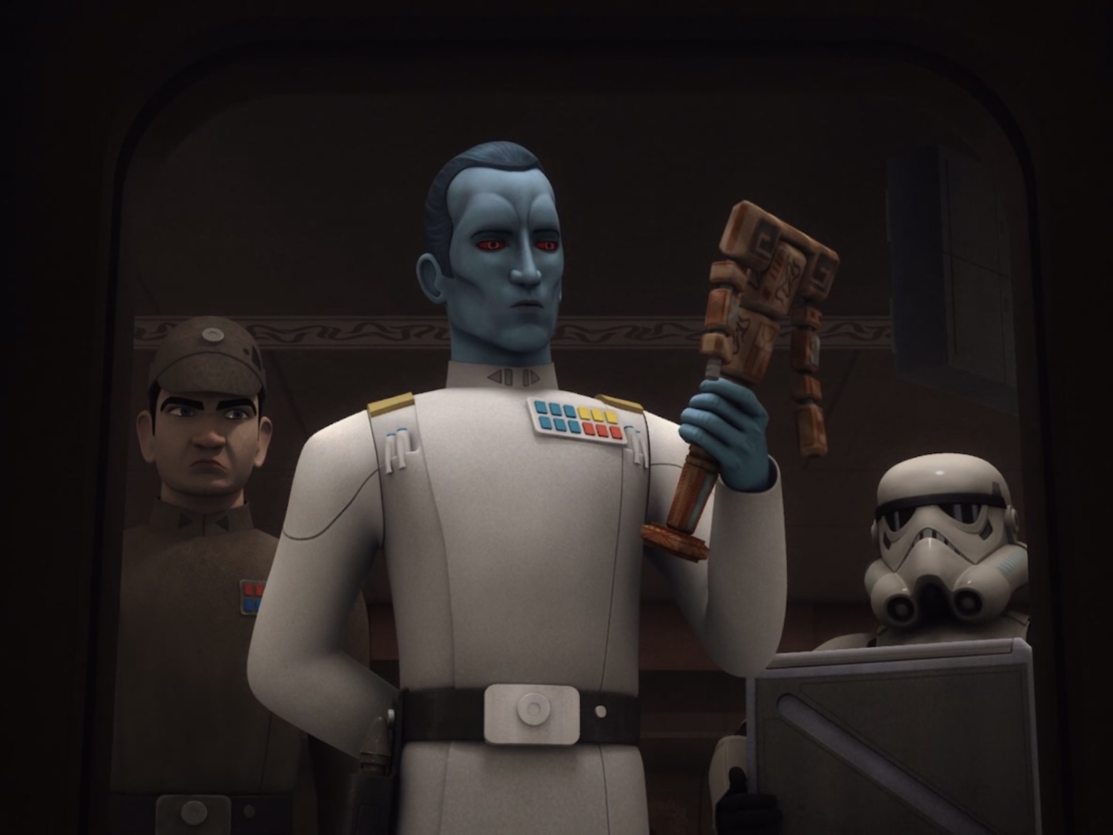 Despite the rebels' attempts to recover it, Thrawn retained possession of the Kalikori.