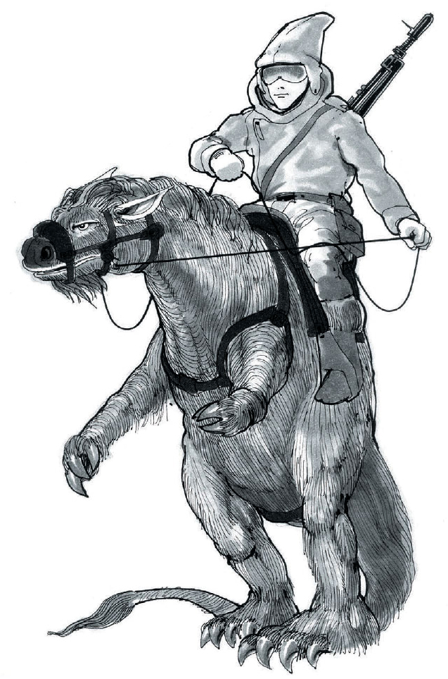 Early tauntaun concept art