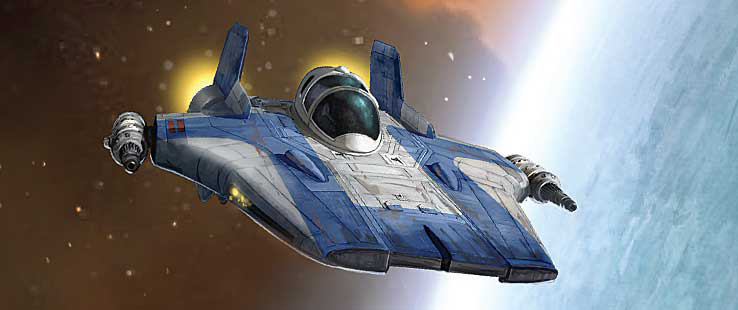 A Blue Squadron RZ-2 A-wing