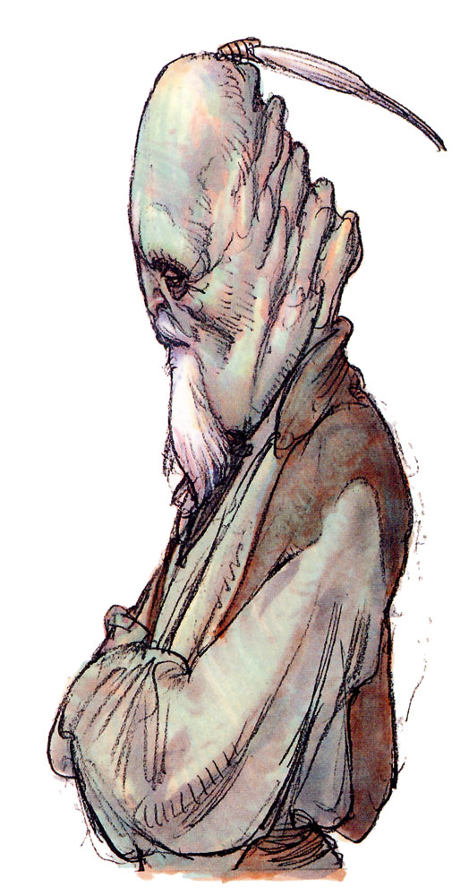 Concept art of Ki-Adi-Mundi for The Phantom Menace.