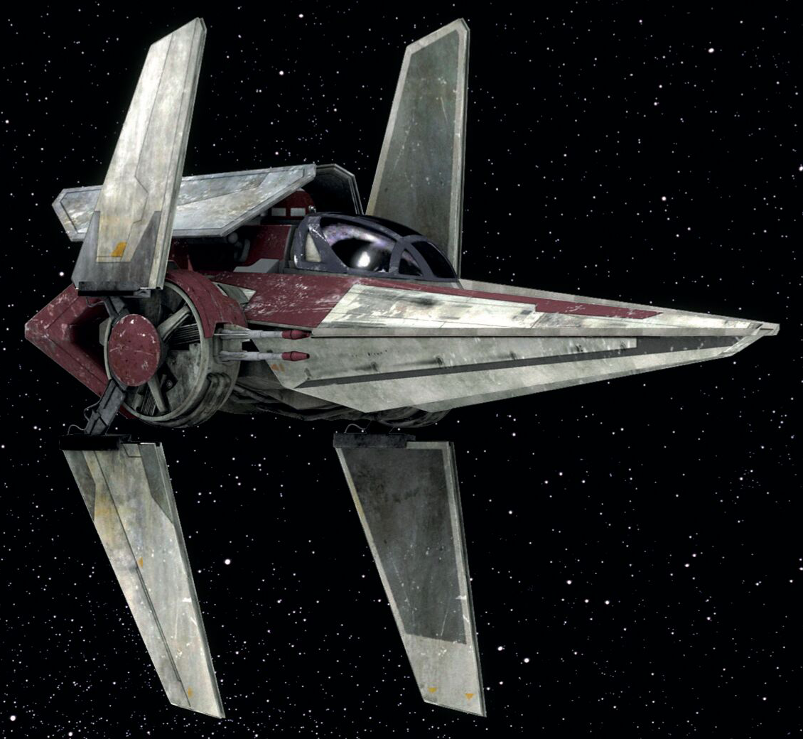 The Alpha-3 Nimbus was a wedge-shaped and fast starfighter.