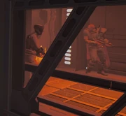 The Partisans at the refinery.