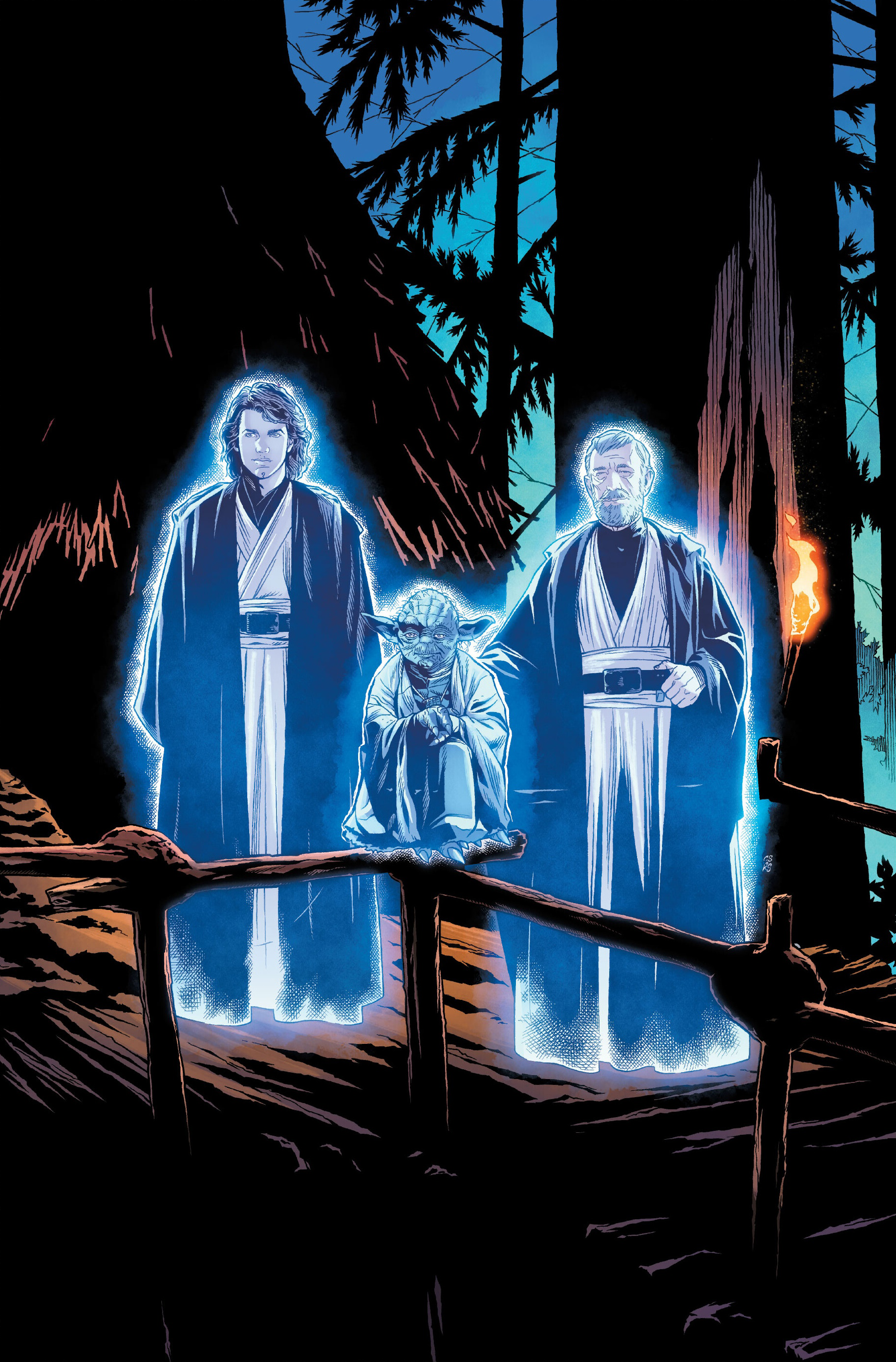 The Jedi Anakin Skywalker, Yoda, and Obi-Wan Kenobi retained their consciousness after becoming one with the Force.