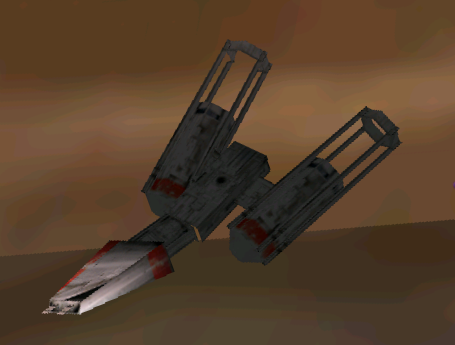 Ched Varga's wrecked Y-wing