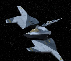 Mandalorian Protectors pilot Fang Fighters in defense of the .