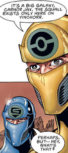 Kir Kanos and  witness the arrival of  to the .