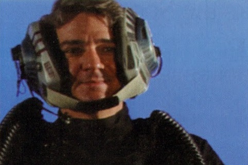 Craig C. Lewis filming in front of a blue screen on the Rebel Assault II set