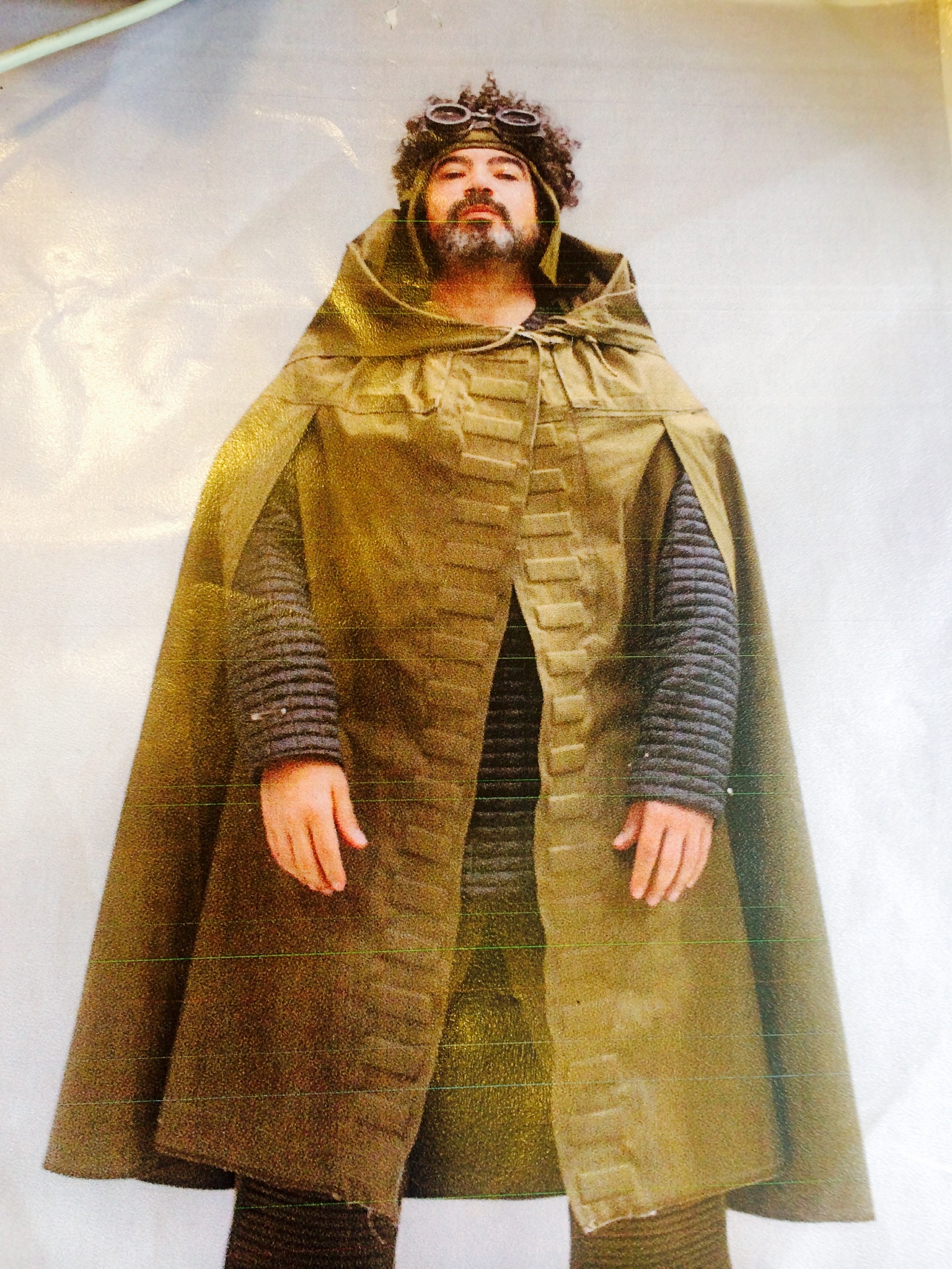 Yerolemou in costume for the part