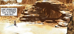 Beggar's Canyon on the desert world Tatooine.