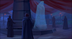 The Dark Council handled the day-to-day running of the Empire, but ultimately answered to the Emperor.