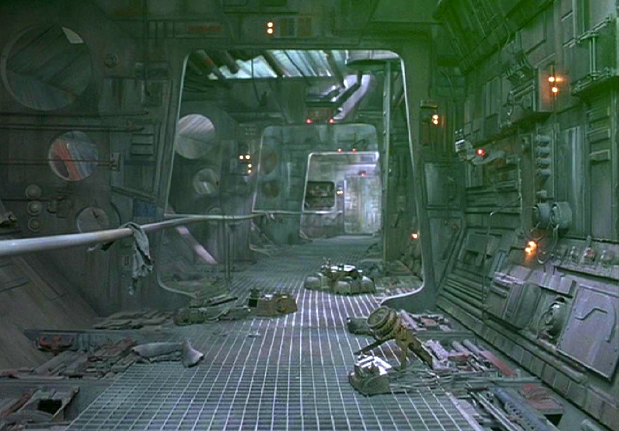 Interior of Briqualon's starship.