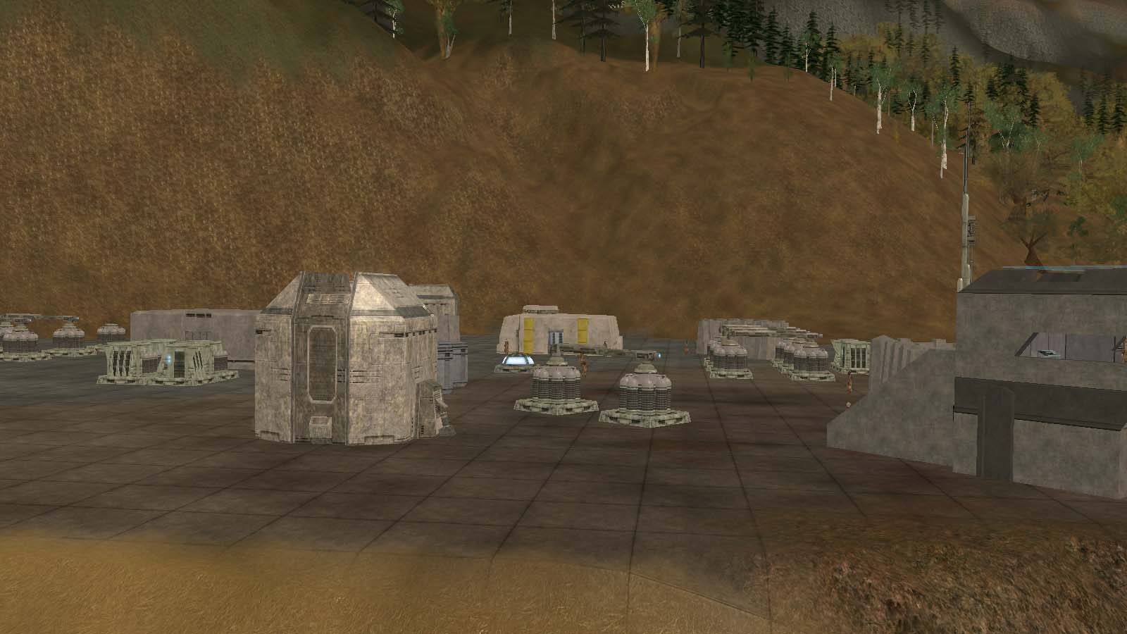 The Tactical Training Facility would often change hands between Imperial and Rebel forces.