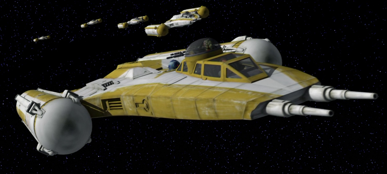 The BTL-B Y-wing, as designed by Russell Chong.