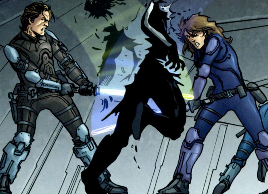 "Dulac" is killed by Jacen and Jaina Solo.