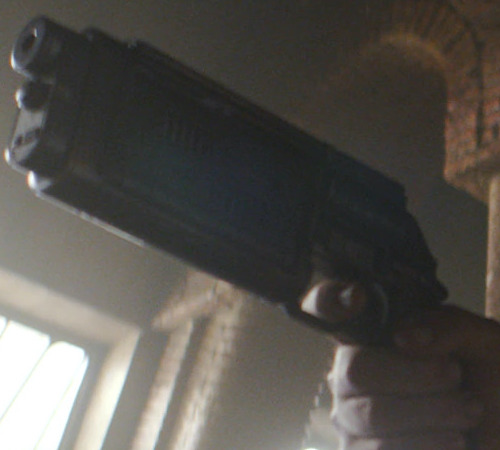 Clem's blaster which his adoptive son later used after his death.